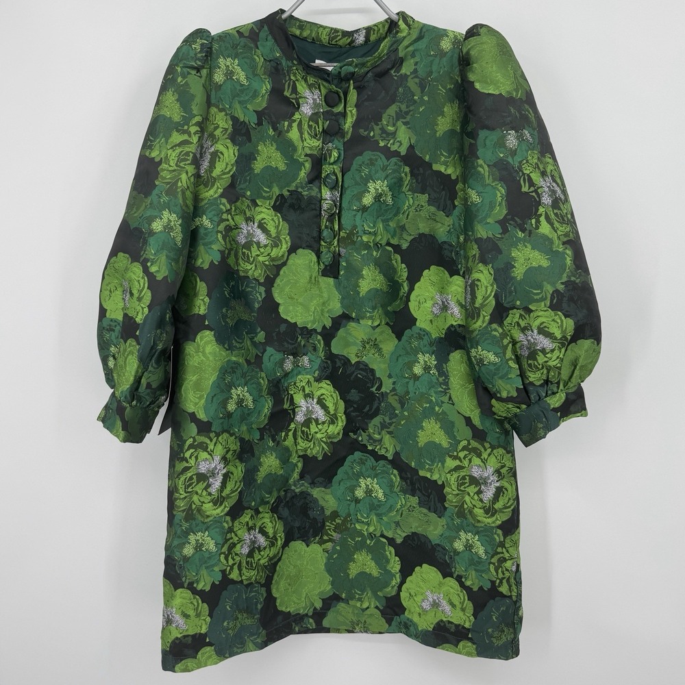 Pomander Place by Tuckernuck Green Floral Jacquard Samantha Dress size XL
